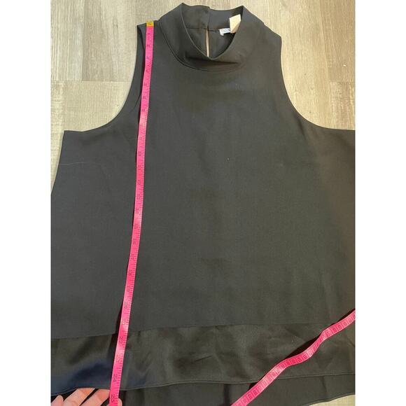 WHBM size Medium halter style black tiered top - Picture 6 of 11